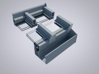 Unisoliertes Dachsystem (geeignet als Windfang/Regenschutz)